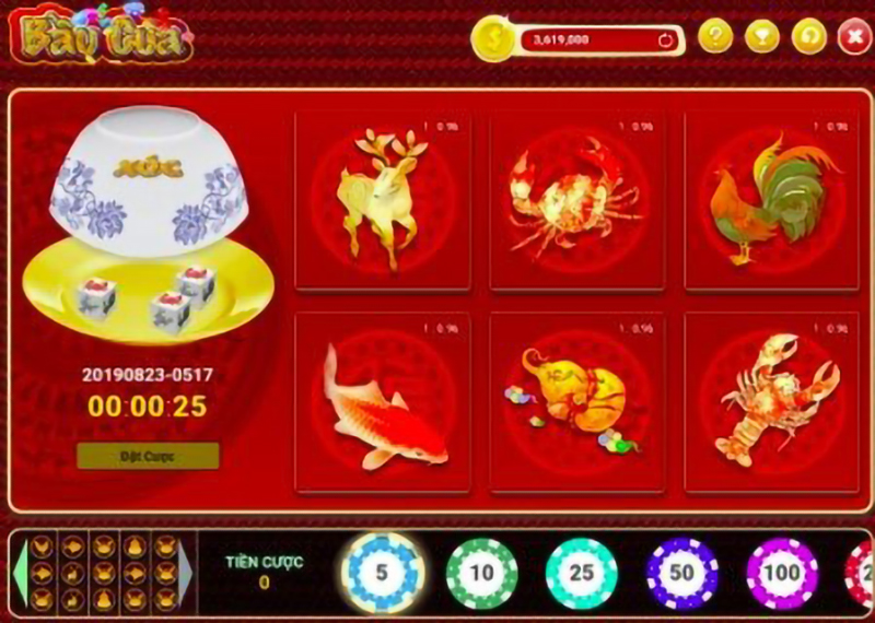 Luật tham gia game bầu cua tôm cá VF555 đổi thưởng