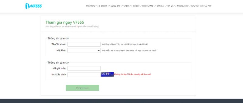 Các lỗi phát sinh từ người chơi trong lúc đăng ký vf555 ngày nay